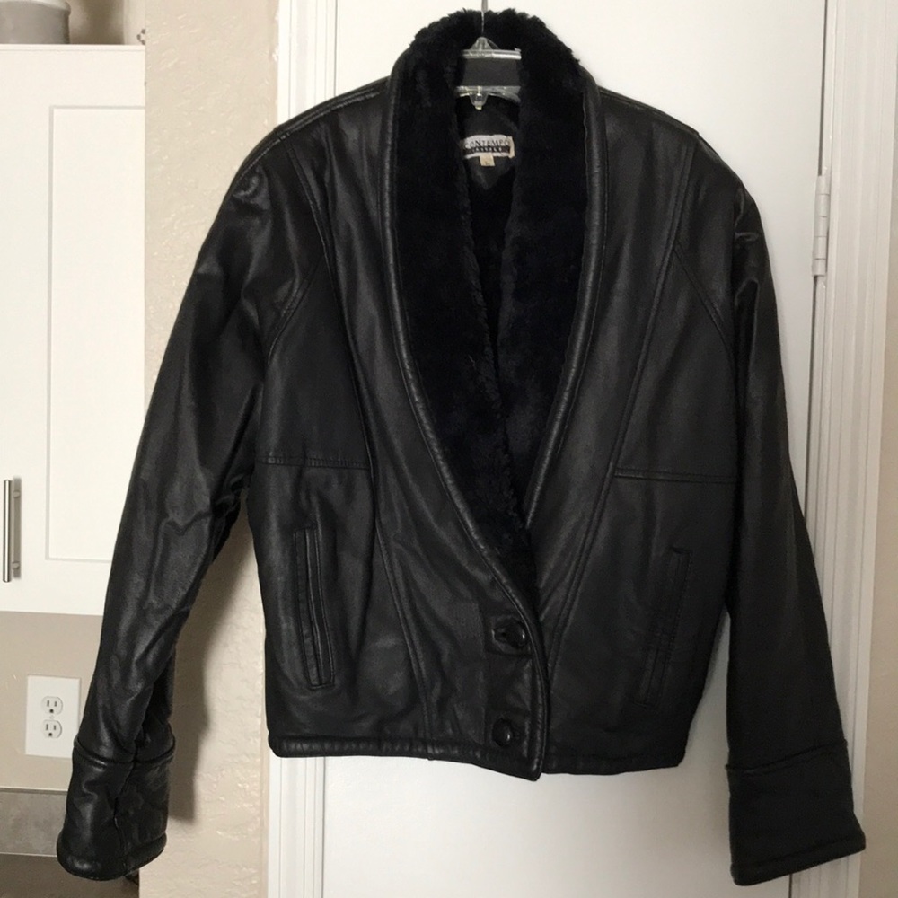 Vintage Contempo Casuals Genuine Leather Jacket